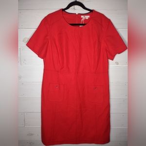 Boden Red Work Dress